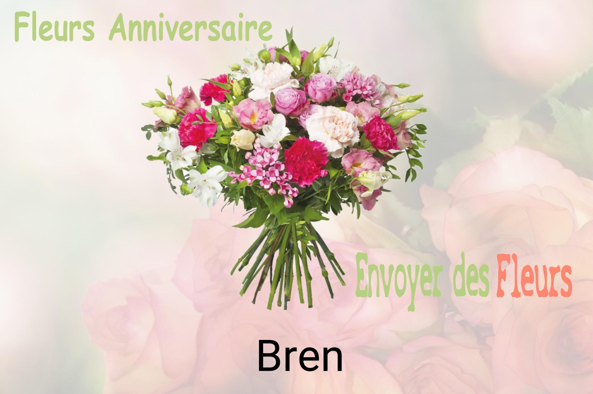 Bouquet de fleurs d’anniversaire livré à Bren